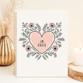 Floraal Hart 2025 Monogram Planner