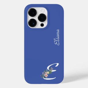Floraal Initialen E Pensioen Case-Mate iPhone 14 Pro Hoesje