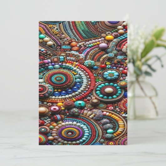  floraal kaart (Staand voorkant)