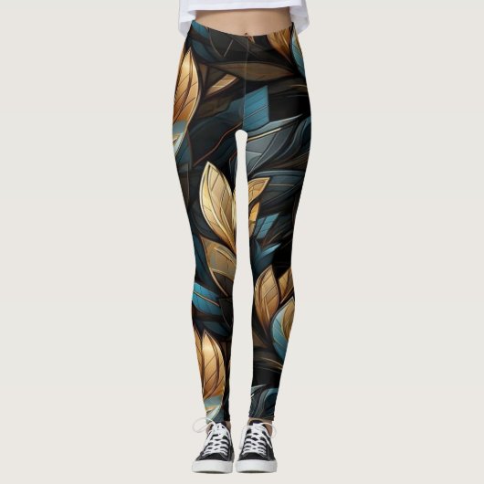  floraal leggings (Voorkant)