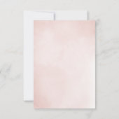 floraal lijst Doop baby meisje Kaart (Achterkant)