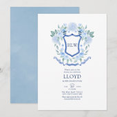 Floraal Monogram Afstuderen Kaart (Voorkant / Achterkant)