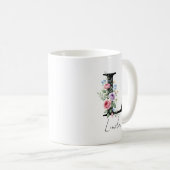 Floraal Monogram – Letter L Koffiemok (Voorkant rechts)