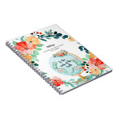 Floraal monogram | Mission Trip Devotional Journal Notitieboek (Rechterzijde)