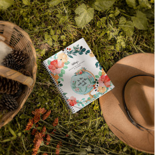 Floraal monogram   Mission Trip Devotional Journal Notitieboek