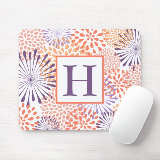 Floraal Monogram Muismat (Met muis)