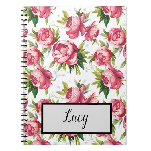  floraal notitieboek (Voorkant)