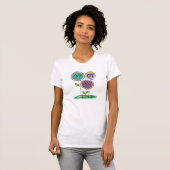 Floraal ontwerp van de bedrijfshirts t-shirt (Voorkant volledig)