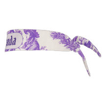  floraal paarse toile de jouy monogram