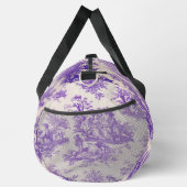 floraal paarse toile de jouy monogram plunjezak (Rechts)