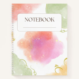 Floraal Pastel Spiraal Notebook - Esthetisch Noteb Notitieboek
