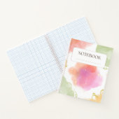 Floraal Pastel Spiraal Notebook - Esthetisch Noteb Notitieboek (Binnen)