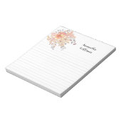  floraal posie aangepaste notitieblok (Linkerzijde)