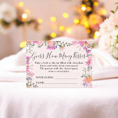 Floraal Raad hoeveel kusjes Bruiloftsfeest spel Informatiekaartje