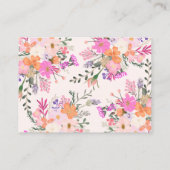 Floraal Raad hoeveel kusjes Bruiloftsfeest spel Informatiekaartje (Achterkant)