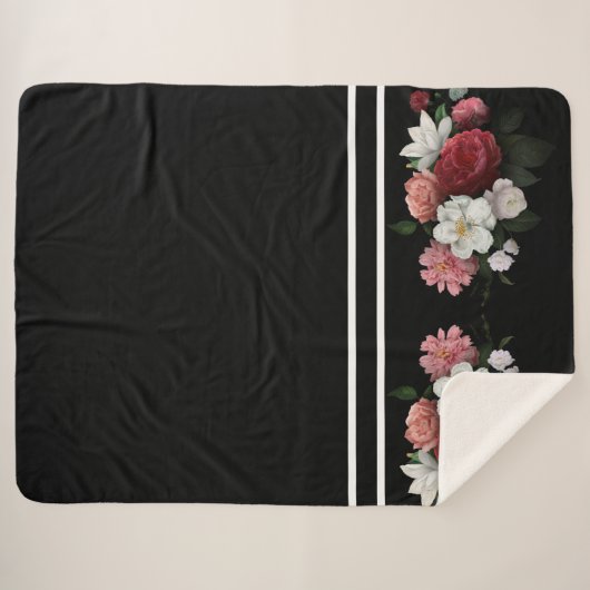  floraal sherpa deken (Voorkant (horizontaal))