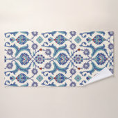 Floraal sierpatroon. Traditionele Arabische seam Badhanddoek (Badhanddoek)