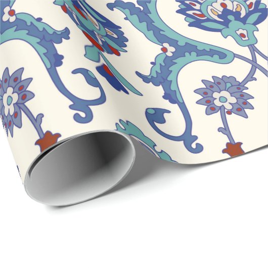 Floraal sierpatroon. Traditionele Arabische seam Cadeaupapier (Rol Hoek)