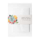 FLORAAL SUCCULENT ANTLER BOHEMIAN ALLURE MONOGRAM UITNODIGINGEN WIKKEL (Voorkant Voorbeeld)