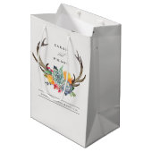 FLORAAL SUCCULENT ANTLER BOHEMIAN ALLURE WEDING MEDIUM CADEAUZAKJE (Voorkant Gekanteld)