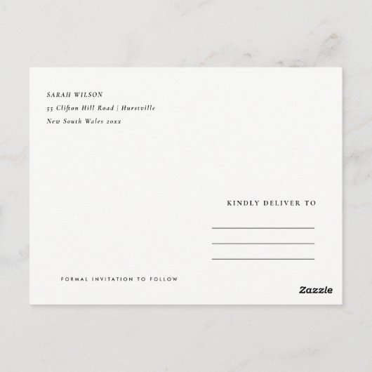 FLORAAL SUCCULENT ANTLER BOHEMIAN BEWAREN DE DATUM BRIEFKAART (Achterkant)