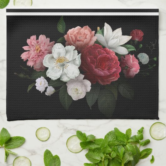  floraal theedoek (Gevouwen)