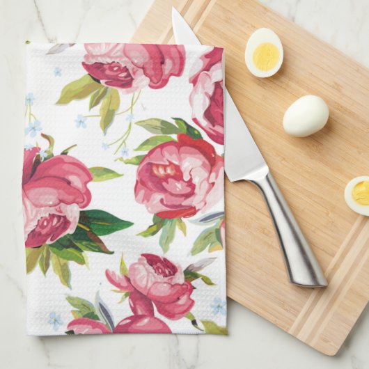  floraal theedoek (Quarter Fold)