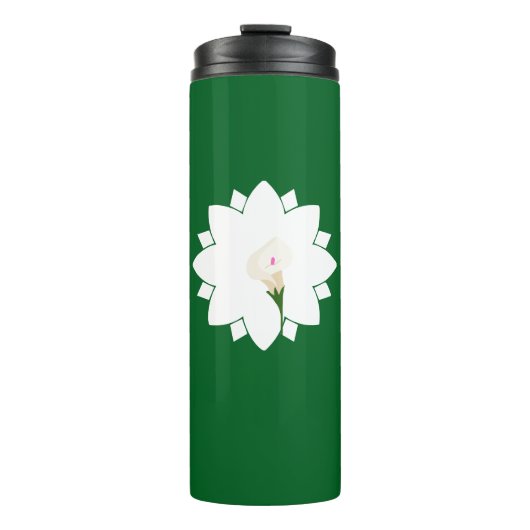 floraal thermosbeker (Voorkant)