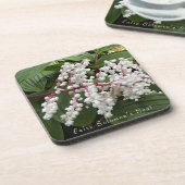 Floraal van de bloemen van de zeeglade van False S Bier Onderzetter (Linkerzijde)