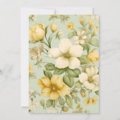  floraal vrijgezellenfeest kaart (Achterkant)