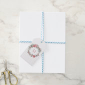 Floraal Waterverf Monogram – Initialen personalise Cadeaulabel (Met Touw)