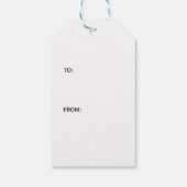 Floraal Waterverf Monogram – Initialen personalise Cadeaulabel (Achterkant)