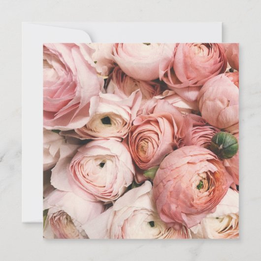 FLORAAL Wonder WEDDING INVITATION Kaart (Achterkant)