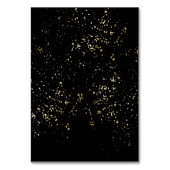 Floraal Zwart Goud 50ste Huwelijksjubileum Kaart (Achterkant)