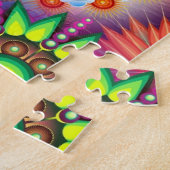 Floraalmozaïekpatroon Legpuzzel (Zijkant)