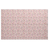 floraals roze met wrijvingsvezel stof (Fat Quarter)