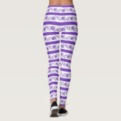 Floraalstrepen Leggings (Achterkant)