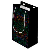 Floradore - Zwart Klein Cadeauzakje (Achterkant Gekanteld)