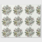 Floraistisch ontwerp op verpakkingspapier cadeaupapier (Vlak)