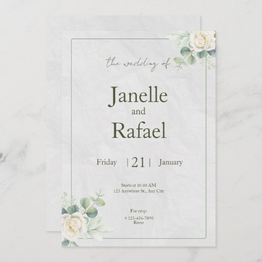 Floral (Voorkant / Achterkant)