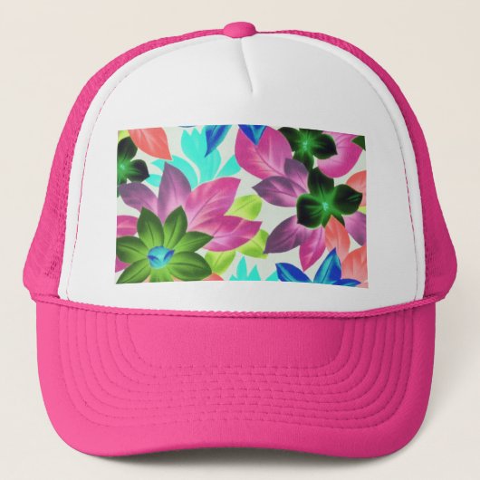 Floral1i Trucker Pet (Voorkant)