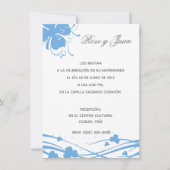 Floral-02 - Invitación de Boda Kaart (Voorkant)