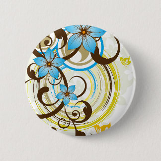 Floral 03 ronde button 5,7 cm