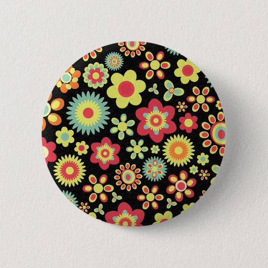 Floral 100113 ronde button 5,7 cm (Voorkant)