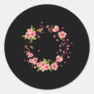 Floral 101 101st 101 jaar geliefd ronde sticker