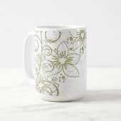 Floral, 15 oz koffiemok (Voorkant links)
