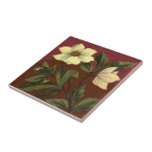 Floral 1890 Barbotine Repro Tegeltje (Zijkant)