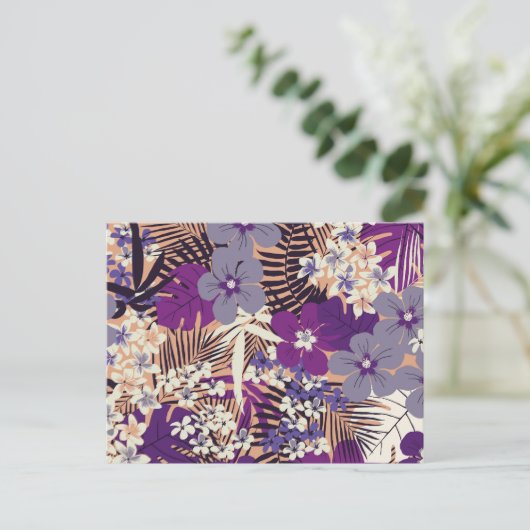 Floral 1 briefkaart (Staand voorkant)