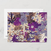 Floral 1 briefkaart (Voorkant / Achterkant)