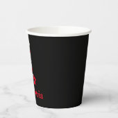 Floral 1ste verjaardag papieren bekers (Links)